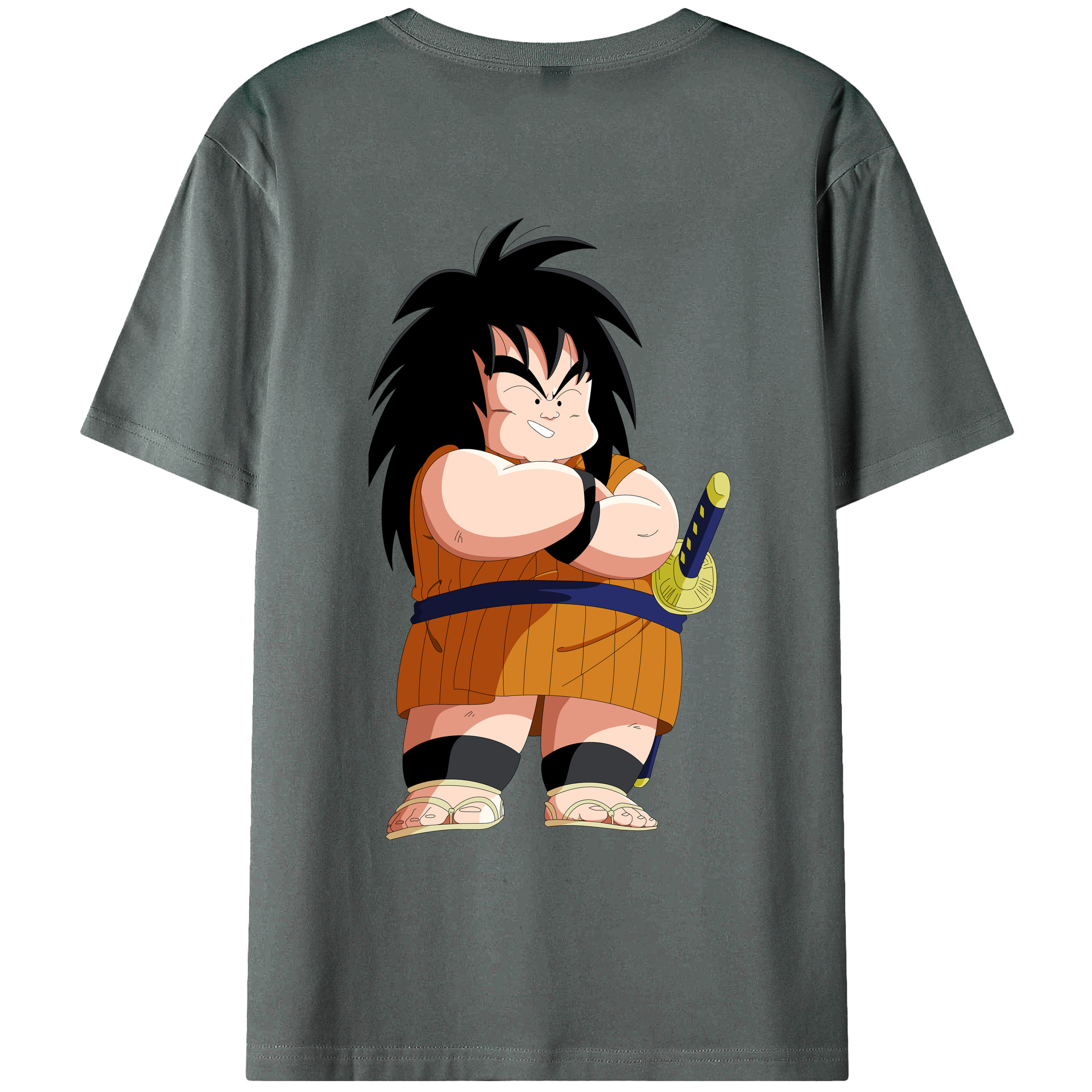 （画像用） ドラゴンボール やじろべえ DRAGON BALL Yajirobe 綿100％ メンズ半袖Tシャツ（バックプリント） 通気性